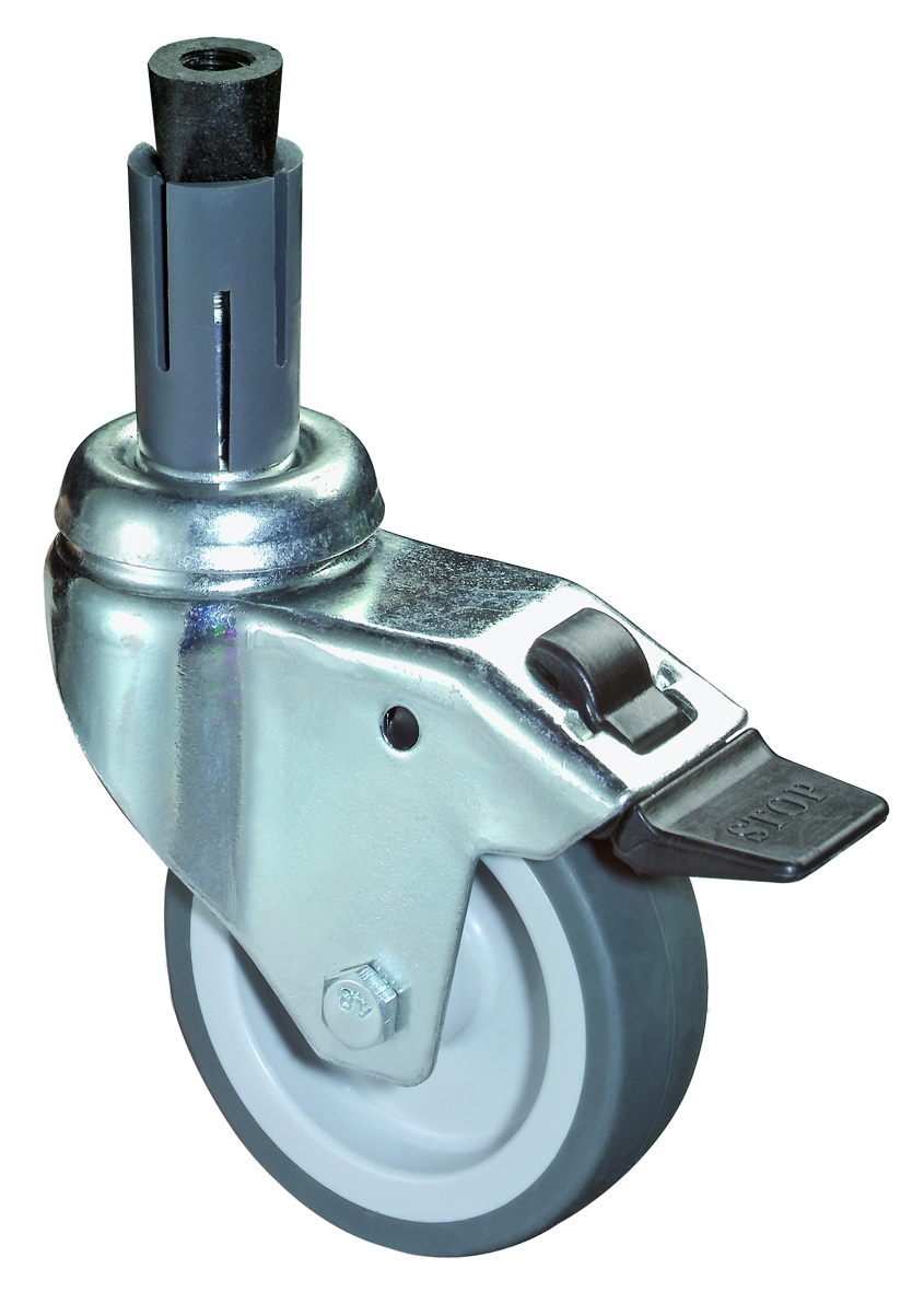 Apparaterollen Gummiräder - A324.A80 | Rollenprofi - Rollen für jedermann