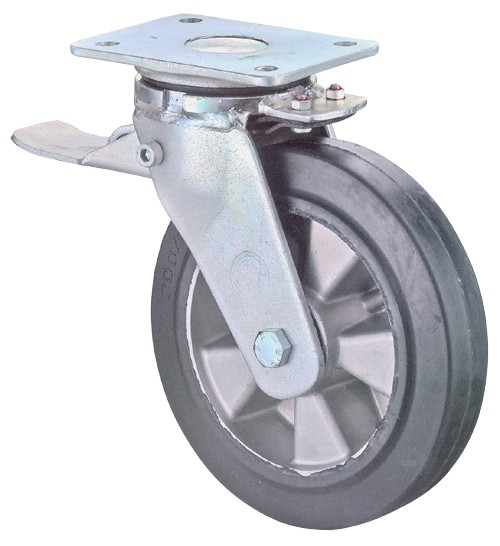 Schwerlastrolle Lenkrolle mit Bremse RR120.B80
