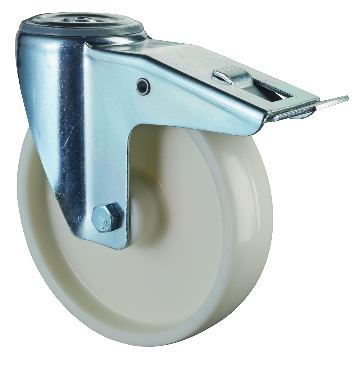 Transportrollen 160mm Mit Grauem Gummireifen - Lenkrollen Set 100kg Tragkraft