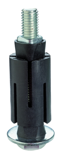 Expander Befestigung aus Kunststoff für Rundrohr Spreizbefestigung Spannweite 19,0 - 30,0 mm für Rückenloch Durchmesser 10mm BS Rollen